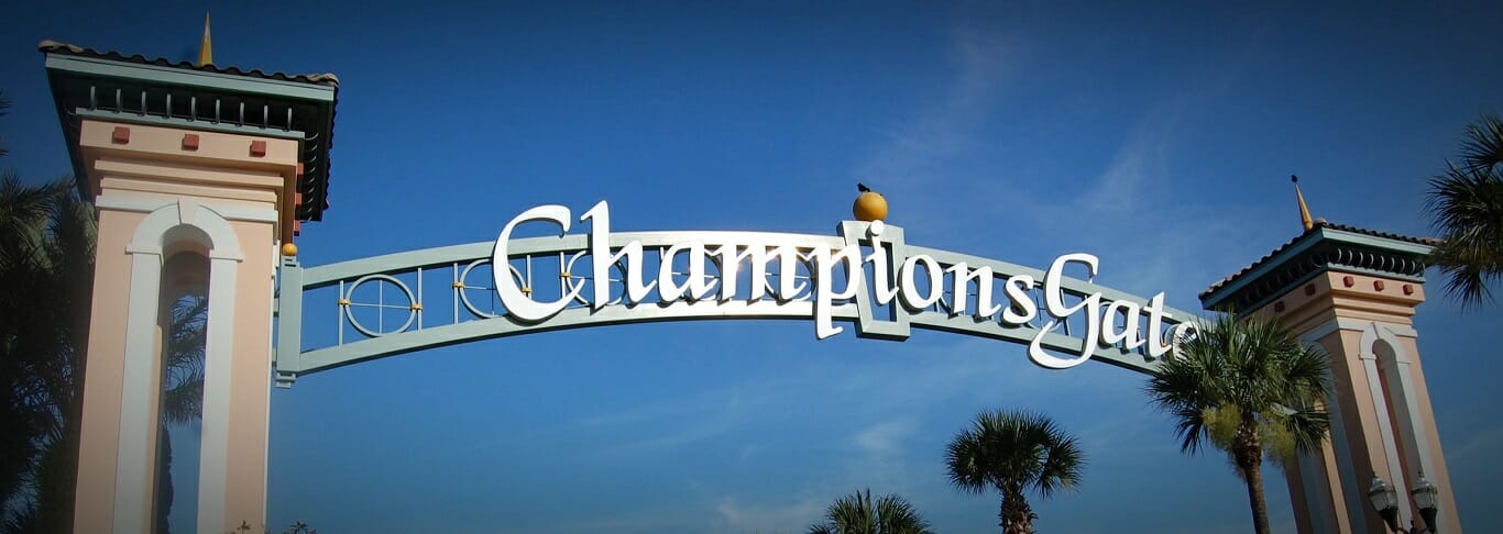 Picture of the arches at championsgate entrance